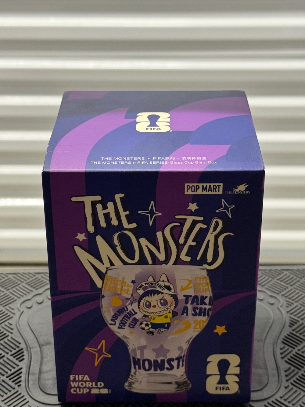 POP MART The Monsters FIFA World Cup Glass Blind Box - Purple & Gold Accents